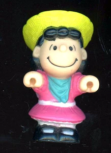 Lucy Hard Rubber? Figurine 3" Tall x 1 3/4" W x 1 1/4" Thick B3-B1 - Picture 1 of 2