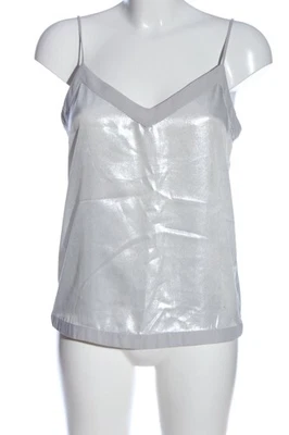 ZARA Top de tirantes finos Mujeres Top Talla EU 38 color plata elegante - Imagen 1 de 4