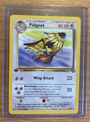 Pidgeot Pokemon Jungle 24/64 1st Edition Rare NON PLAYED NM - Image 1 of 2