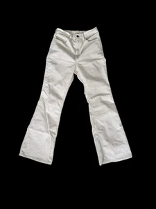 Levi’s 70’s High Rise Flare Cord Damen Jeans Hose 27x30 Creme Distressed - Bild 1 von 12