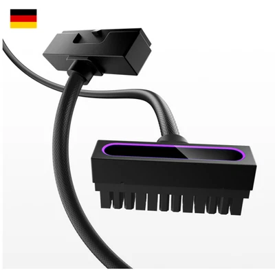 AsiaHorse Hydrus 24Pin PSU Kabelverlängerung, PC 24 Pin Sleeved Cable für 24 ... - Bild 1 von 4