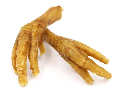 Getrocknete Hühnerfüße für Hunde wie Hähnchenfüße Lunge Pansen Leckerlie Snack - Bild 1 von 4