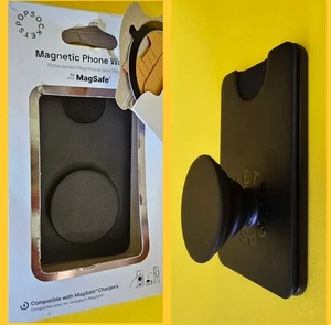 PopSockets MagSafe PopWallet magnético + billetera para teléfono y agarre para iPhone - negro - Imagen 1 de 4