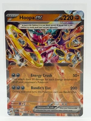 2023 Pokemon Hoopa ex Double Rare 098/182 Sv04: Paradox Rift Holo NM Near Mint  - Image 1 of 2