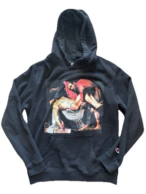 PYREX Vision Religion Virgil Abloh Caravaggio Champion Hoodie Sweatshirt Fits M - Image 1 of 4
