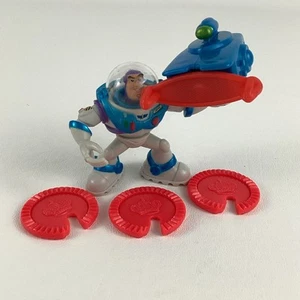 Toy Story And Beyond Checker Throwin Buzz Lightyear PVC Figure w launcher 2002 - Picture 1 of 8