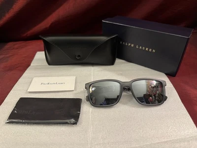 * Читать * Polo Ralph Lauren мужчин солнцезащитные очки PH4189U 55 мм матовый серый/серый зеркало - Изображение 1 из 4