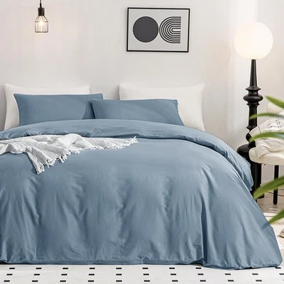 JELLYMONI Cotton Duvet Cover Full Size - 100% Washed Cotton Linen Like Textur... - Image 1 of 4