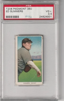 T206 Piedmont Ed Summers, PSA EN MUY BUEN ESTADO+ 3,5 Foto 1 de 2