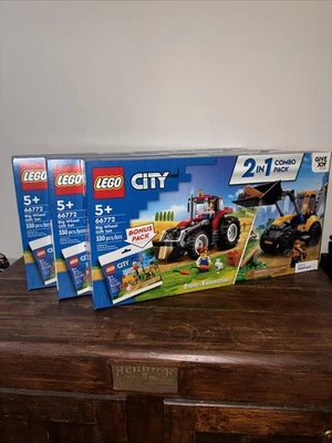 3 Sets LEGO City Big Wheel Gift Set 2-in-1 Combo Pack 66772: 60287, 60385, 30590 - Image 1 of 4