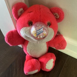 Vintage Playskool Nosy Pink Bear Popper Popcorn Nose 1987 Tested Works - Picture 1 of 5