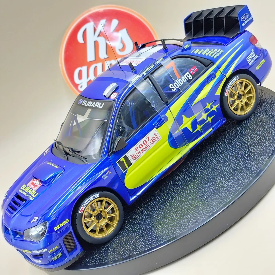 AUTOart 1/18 Subaru Impreza WRC 2007 Solberg #7 Monte Carlo Rally 80790 - Image 1 of 4