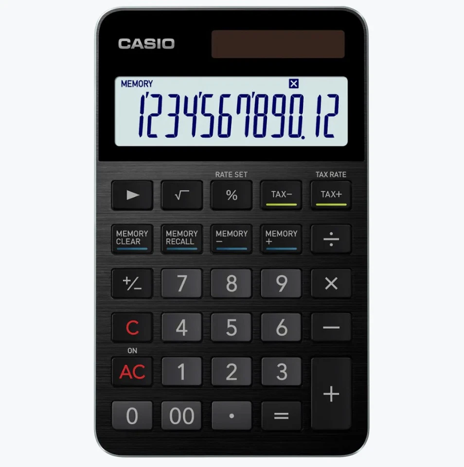CASIO THE SPCIAL ONE S100 BLACK S100X-BK PREMIUM CALCULATOR MADE IN JAPAN