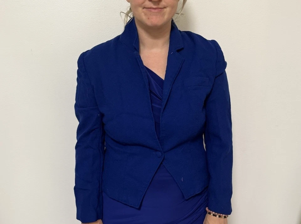 1990年蓝色西装外套 — 第 1/1 张图片
