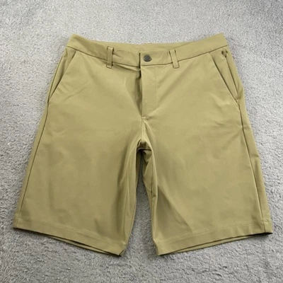 Pantalones Cortos Lululemon Commission Para Hombre 32 Tostados Warpstreme Performance Chino Relajado Foto 1 de 4
