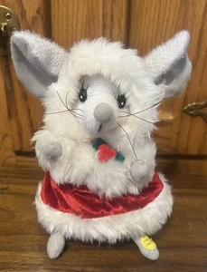 Vintage GEMMY Singing & Dancing Mouse Mrs Claus Winter Holiday Christmas VIDEO - Picture 1 of 7