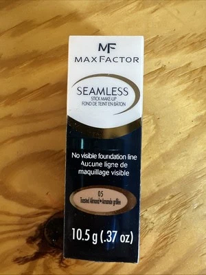 Max Factor Seamless Stick Foundation   05 Toasted Almond   .37oz   New In Box - Image 1 of 3