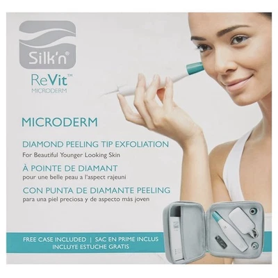 Silk'n ReVit Microderm Diamante Punta Exfoliante Exfoliación Kit Con Estuche Foto 1 de 4