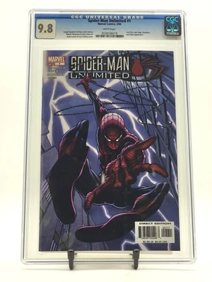 Spider-Man Unlimited #1 2004 CGC 9.8 Iron Fist Luke Cage Daredevil Andy Kubert - Image 1 of 4