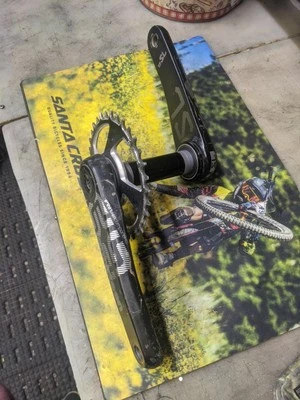 Juego de bielas e*thirteen E13 TRSR Gravel MTB 175mm 30mm Husillo 34t Carbono Foto 1 de 4