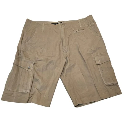 Pantalones Cortos Carga De Colección Y2K Rocawear Para Hombre 44x13 Algodón Caqui Largo Almidonado LEER Foto 1 de 4