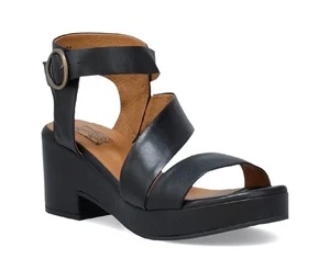 "Sandalias Miz Mooz Gill talla 42 negras correa cruzada hebilla cierre bloque tacón 2,5""" - Imagen 1 de 13