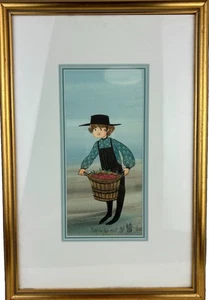 P. Buckley Moss Signed In Archival frame “Stephen’s Apples”, 79 Of 1000 - Picture 1 of 7