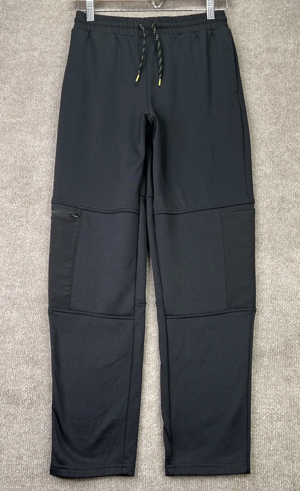 Lands' End Tech Fleece Cargo Pants Boys XL Black Sweatpants 528625 - Image 1 of 4