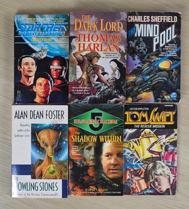Science Fiction Book Lot Various Titles & Authors 6 Vintage Sci-Fi PB Books - Picture 1 of 12