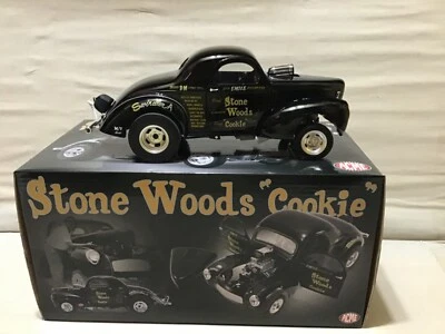STONE WOODS & COOKIE RARO NEGRO 1941 WILLYS GASSER 1/18 ACME #1800915 NHRA Foto 1 de 4