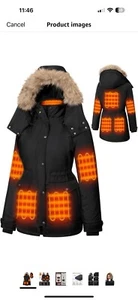 Heated Jackets for Women with 18400mAh 12V Battery Pack Included, Parka Women... - Picture 1 of 7