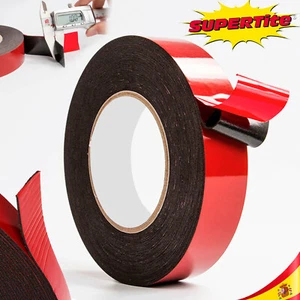 CINTA DOBLE CARA ADHESIVA 19MM x 5M x 1mm ESPUMA NEGRA ROLLO ESPONJA DOBLECARA - Imagen 1 de 12