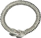 D’Molina Taxco Mexico Sterling Silver Articulated Fish Bone Necklace 172g TM-90