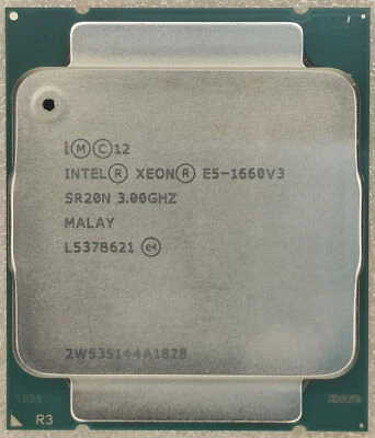Intel Xeon E5-1660 v3 SR20N 3.0GHz 20MB 8-Core LGA2011-3 CPU Processor - Image 1 of 2