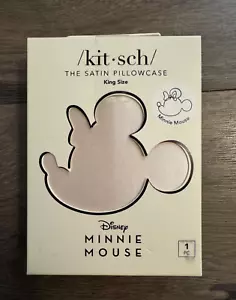 Disney Minnie Mouse Kitsch Satin Pillowcase with Zipper King Size - 36”x19” - Picture 1 of 3