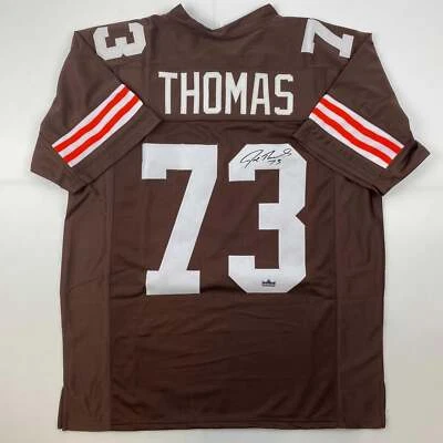 Facsimile Autographed Joe Thomas Cleveland Brown Reprint Jersey Size Men's XL - Image 1 of 4