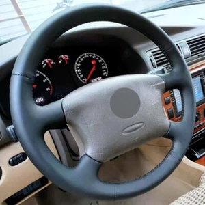 Alcantara Steering Wheel Cover Real Leather Wrap for VOLKSWAGEN VW T4 T5 JETTA - Picture 1 of 12