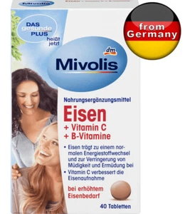 Mivolis Iron + vitamin C + B vitamins, tablets, 40 pieces, 25 g - Bild 1 von 1
