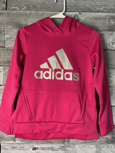 Adidas Pink sweater girls teen size Large/14 - Picture 1 of 10