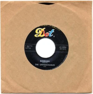 THE UNTOUCHABLES - BONDARU / BLUES IN THE NIGHT  - 45 RECORD - Picture 1 of 2