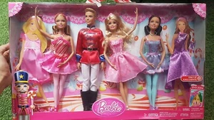 2014 Barbie Holiday Doll GiftSet of 4 Barbie Nutcracker Target Exclusive - Picture 1 of 12