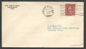 DATED 1920 COVER CEDAR RAPIDS IA THE TORCH PRESS - Picture 1 of 1