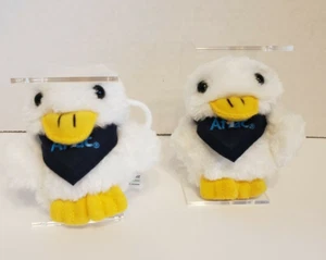 Zwei Aflac Enten Plüsch Rucksack Clips Kinderkrebs Kampagne (nicht quackend) - Bild 1 von 4