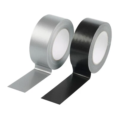 Gewebeband 50m silber oder schwarz Panzertape Panzerband Klebeband Paketband