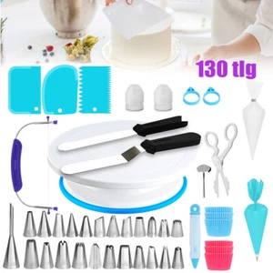 Kit accessori tortiera 130 pezzi girevole porta torta piatto girevole - Foto 1 di 12