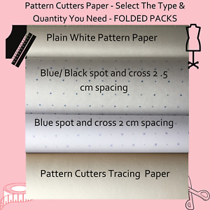 Pattern Cutting Paper Spot Dot & Cross or Pattern Tracing Paper -Pattern Cutting