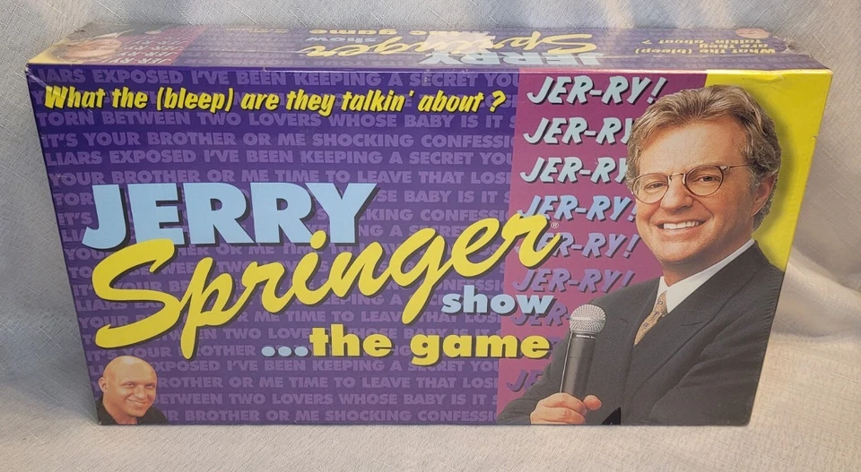 Vintage Jerry Springer Talk Show Board Game 1990 #1340