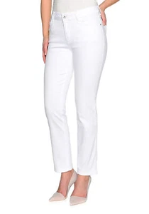 STOOKER WOMEN 5-Pocket-Jeans Nizza Denim Tapered Fit white