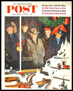 Saturday Evening Post December 15, 1956 Christmas - (Nostalgia Men back to Boys) - Picture 1 of 1