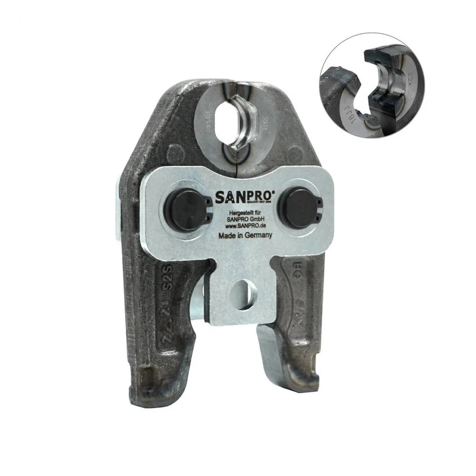 Sanpro Pressbacke / Presszange - V - Profil, Größe V 18 (Pressbacke/Presszange) - Bild 1 von 1